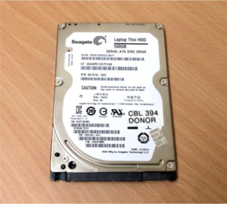 Typical internal drive 2.5" Data recovery in Brisbane